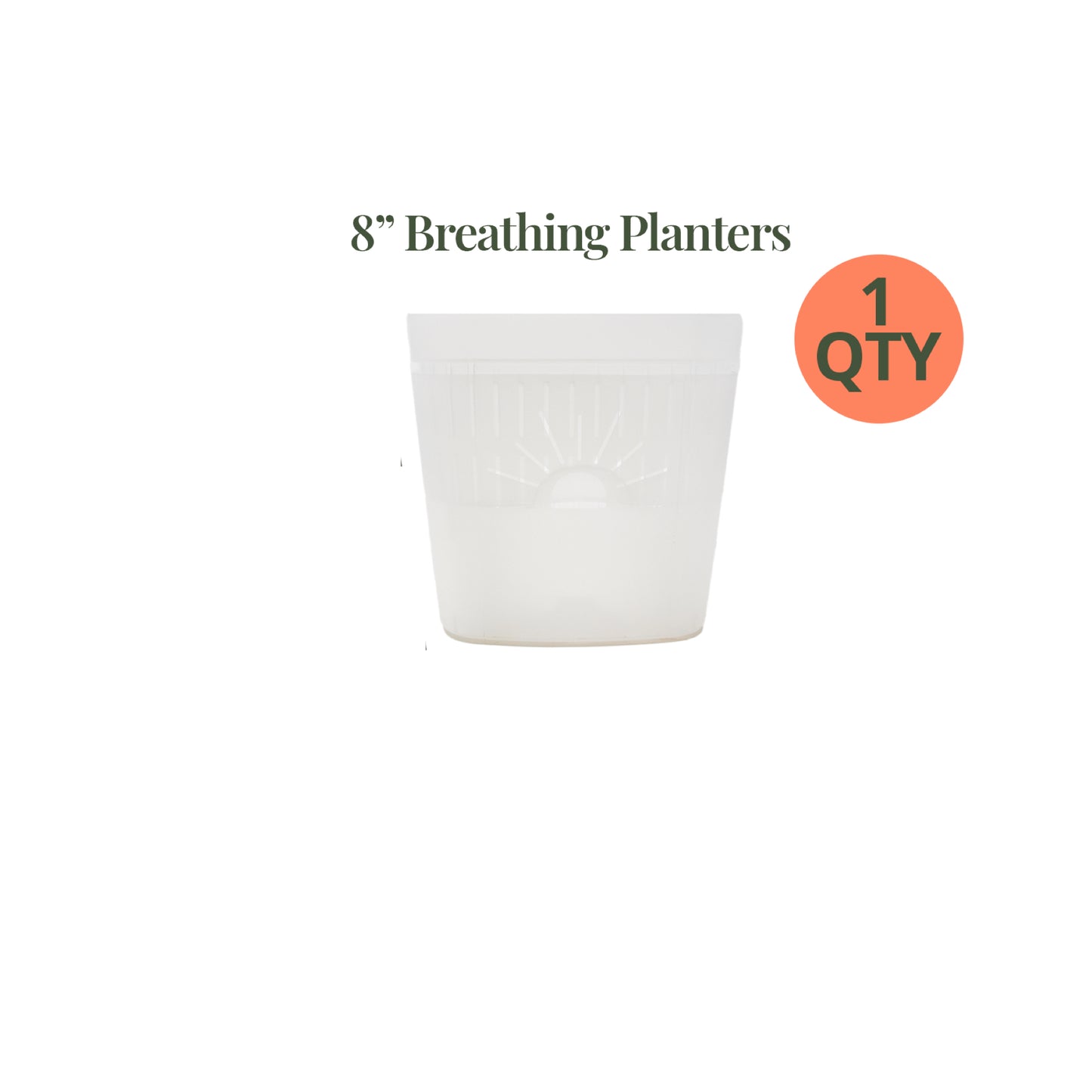 8-Inch "Breathing" Planter