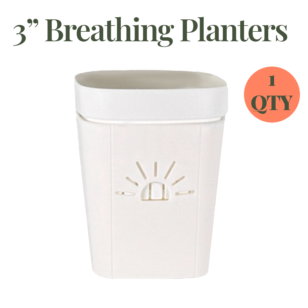 white plastic planter pot Classic Earth Planter – Naked Root